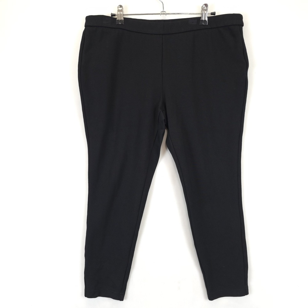 Christopher & Banks Pants Women LP Capri Black Signature Slimming Pull On